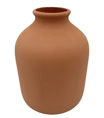 8" Wide Base Terracotta Vase by Bloom Room