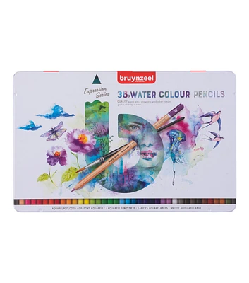 Bruynzeel Expression Water Colour Set, 36-Pencil Set