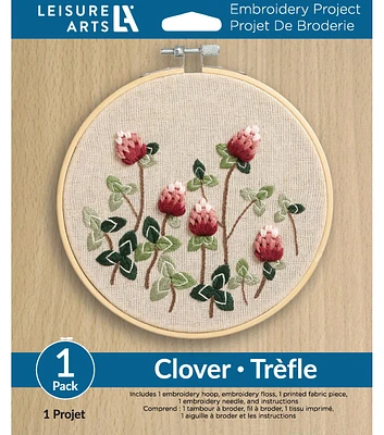 Leisure Arts 6" Clover Embroidery Kit