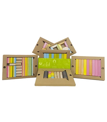 Tegu 130ct Magnetic Wooden Block Classroom Kit