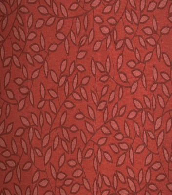 Simple Leaves on Red Quilt Cotton Fabric by Quilter's Showcase