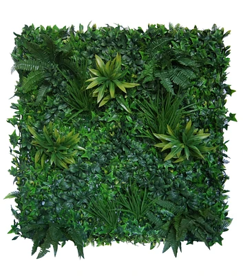 Greensmart 40" x 40" Jade Faux Green Plant Wall Panel