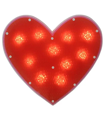 Northlight 13" Valentine's Day Red Pre Lit Shimmering Heart