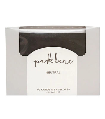 80ct Neutral A7 Cards & Envelopes by Park Lane