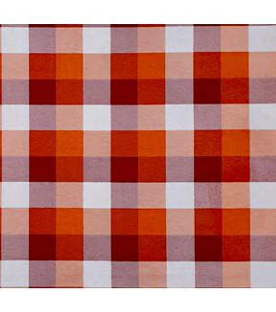 Fall Rust Buffalo Check Super Snuggle Flannel Fabric