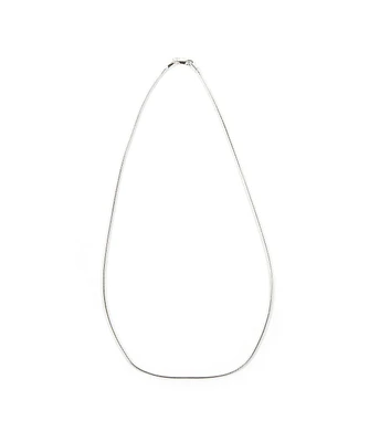 18" Sterling Silver Plated Snake Style Chain Necklace by hildie & jo