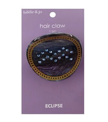 3" Halloween Blue Stone Circle Hair Claw Clip by hildie & jo