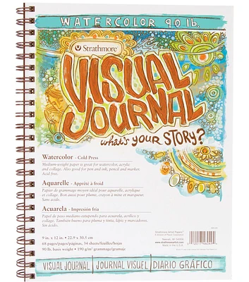 Strathmore Visual Journal Watercolor 9"X12" 34 Sheets