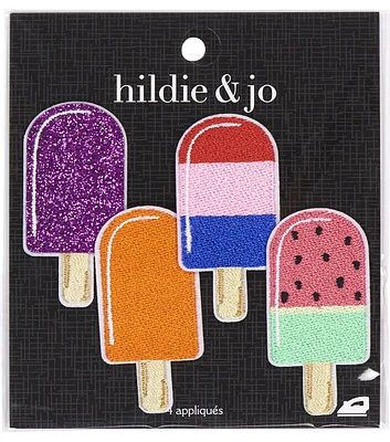 4ct Popsicles Iron On Patches by hildie & jo