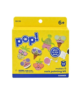 6ct Summer Rock Painting Kit by POP!