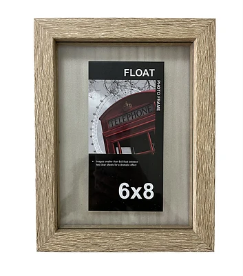 Innovative Home Creations 6" x 8" Natural Wood Float Frame