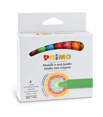 Primo 8ct Jumbo Wax Crayons