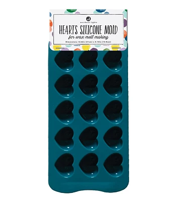 Northern Lights 15-cavity Heart Silicone Candle Making Mold