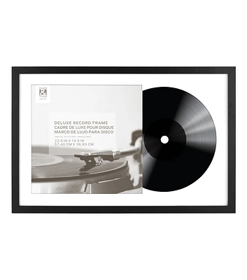 24" x 16" Black Vinyl Record Display Frame by Place & Time