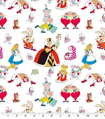 Alice In Wonderland Group Pack Cotton Fabric