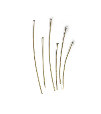 160pk Oxidized Brass Metal Head Pins by hildie & jo