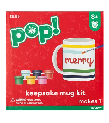 4" Christmas Giftable Mug Paint Kit With Paint & Brush by POP!