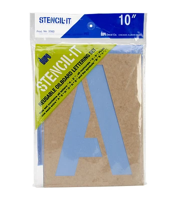 Duro Stencil It 10'' Reusable Letter & Number Set