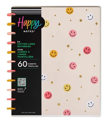 Happy Planner 60 Sheet Happy Brights Dotted Lined Big Notebook