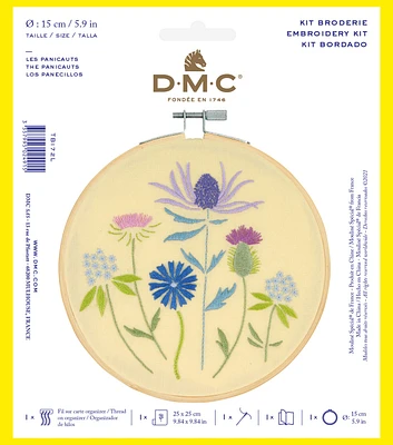 DMC 6" Flowers Embroidery Kit