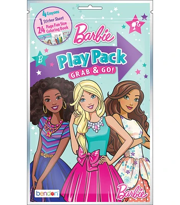 Bendon 5" x 8.5" On the Go Barbie Grab & Go Play Pack 29ct