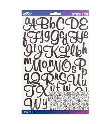 Sticko Stickers Mural Script Large Alpha