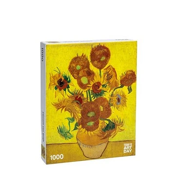 Today Is Art Day 27" x 19" Sunflowers Vincent Van Gogh Puzzle 1000pc