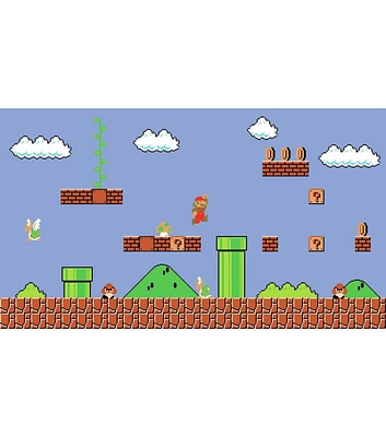 RoomMates Pre Pasted Mural Super Mario Retro