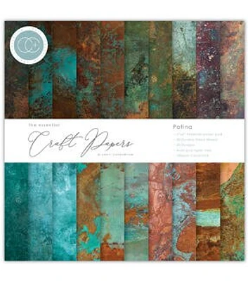 Craft Consortium 40 Sheet 6" x 6" Patina Double Sided Paper Pack