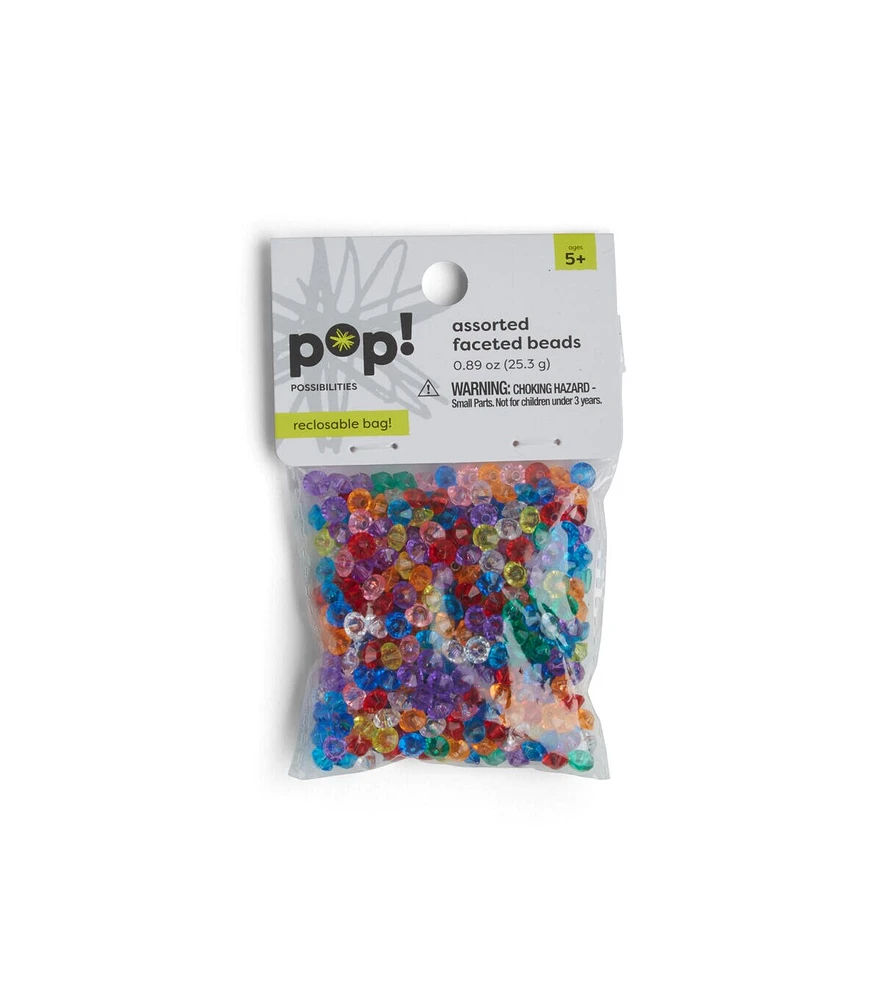 5mm Translucent Faceted Beads by POP!