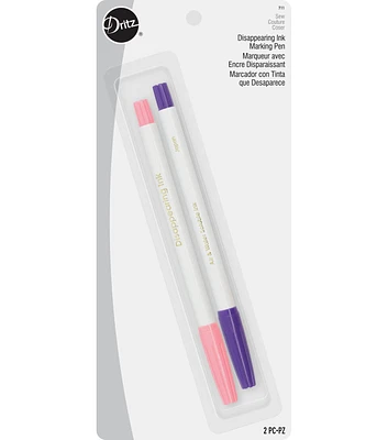 Dritz Disappearing Ink Marking Pens, 2 pc