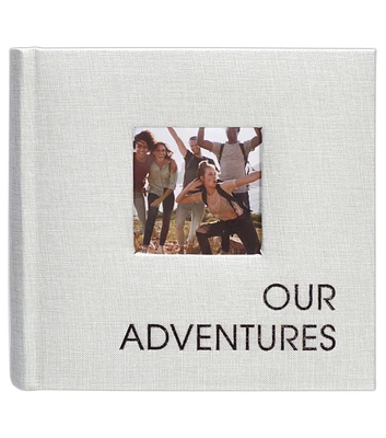 Malden 4" x 6" White Adventures 80 Pocket Photo Album