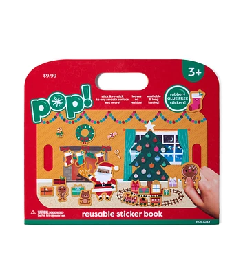 17" Christmas Scene Carry Wallet Reusable Sticker Book by POP!