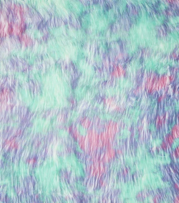 Pink Tie Dye Husky Faux Fur Fabric