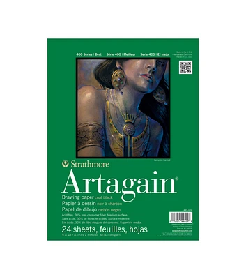 Strathmore Black Artagain Pad 400 Series 6" x 9"