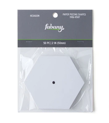 2" Paper Piecing Hexagons 50pk by Fabany