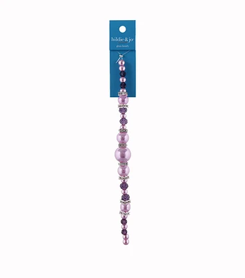 7" Lilac Glass Bead Strand by hildie & jo