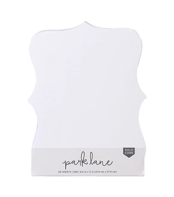 Park Lane Cartouche White 8.5x11