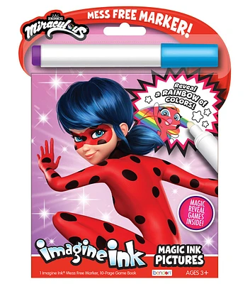 Bendon 10 Sheet Miraculous Magic Ink Pictures Book With Marker