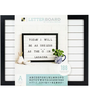 DCWV Letterboard 20''x16'' with 1'' Letters Shiplap