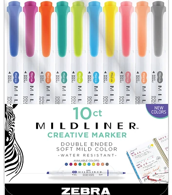 Zebra’s Mildliner Highlighter Assortment 10pk