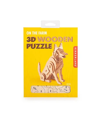 Kikkerland Dog 3D Wooden Puzzle