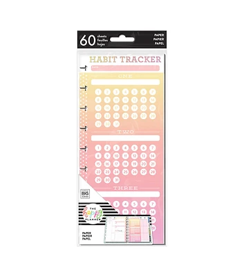 Happy Planner 60 pk Habit Tracker Half Sheets