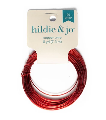 8yds Red Copper Wire by hildie & jo