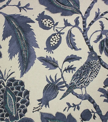 Meadowbrook Nighting Indigo Drapery Fabric