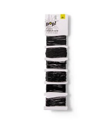 6ct Black Stretch Cords by POP!