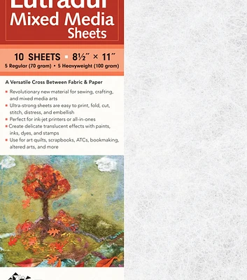 Lutradur 10 pk 8.5''x11'' Mixed Media Sheets