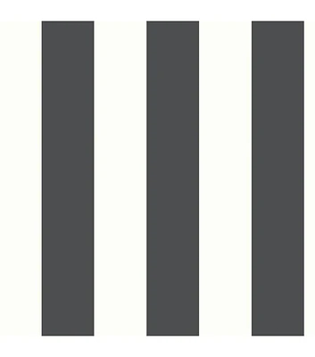 RoomMates Wallpaper Black Awning Stripe