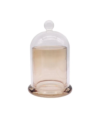 6" Glass Candle Holder With Dome Cover by Place & Time