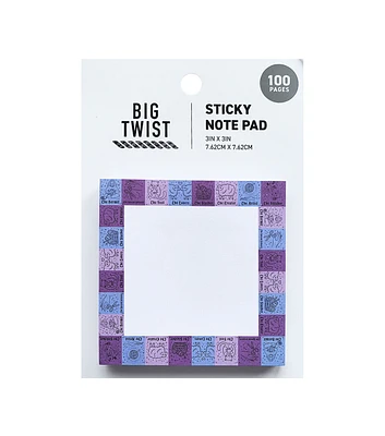 100 Sheet Sticky Witch Note Pad by Big Twist